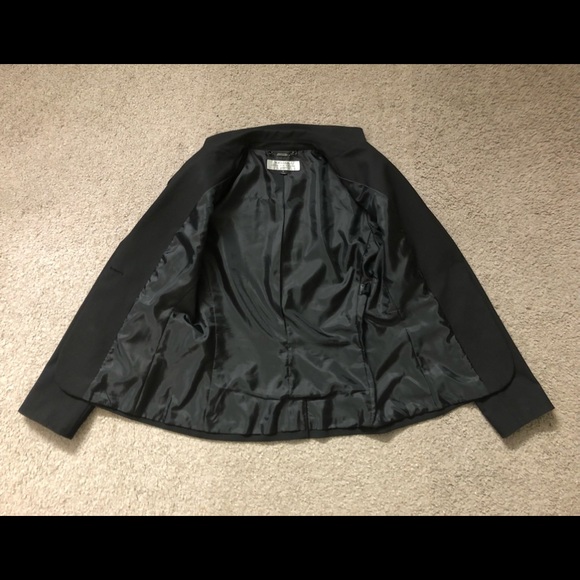 TAHARI Arthur S. Levine Classics Blazer Size 4 Work Office Career Casual Black - Picture 7 of 12
